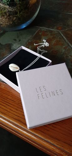 Customer photo review of Collier Cauri chaine longue en argent massif 925/00