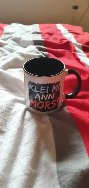 Customer photo review of Klei mi ann Mors · Keramik Tasse zweifarbig