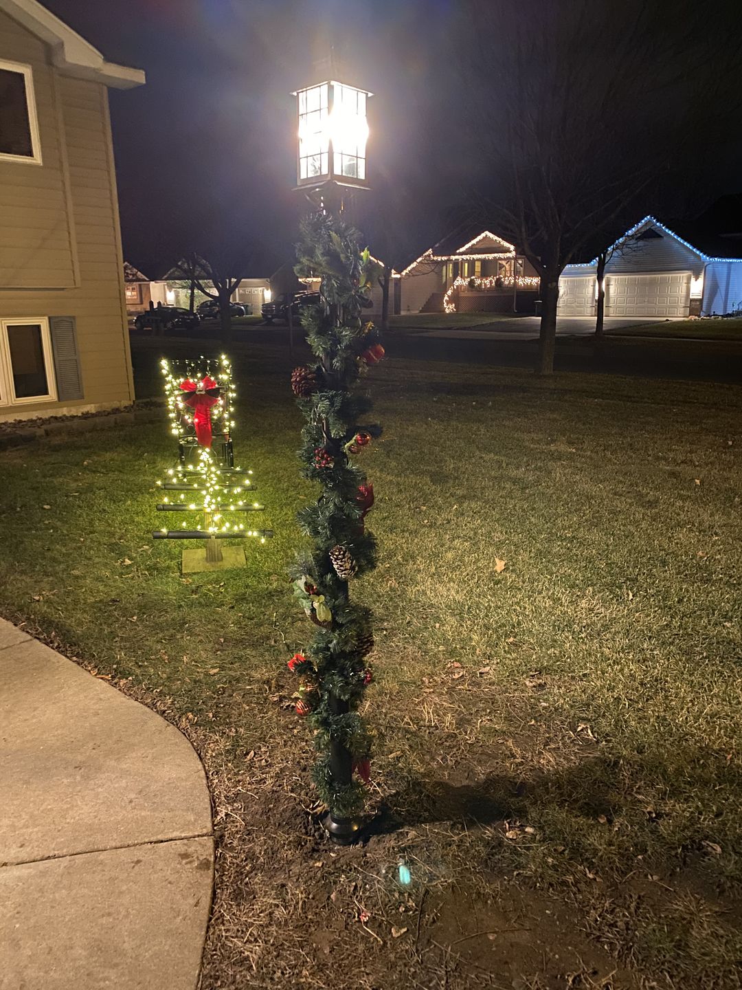 Customer photo review of 25FT Black Weatherproof Outdoor Pendant Light Lamp Cord Kit, E12 C7 Base