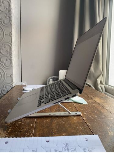 Customer photo review of Laptop Stand | Aluminium, Portable & Foldable