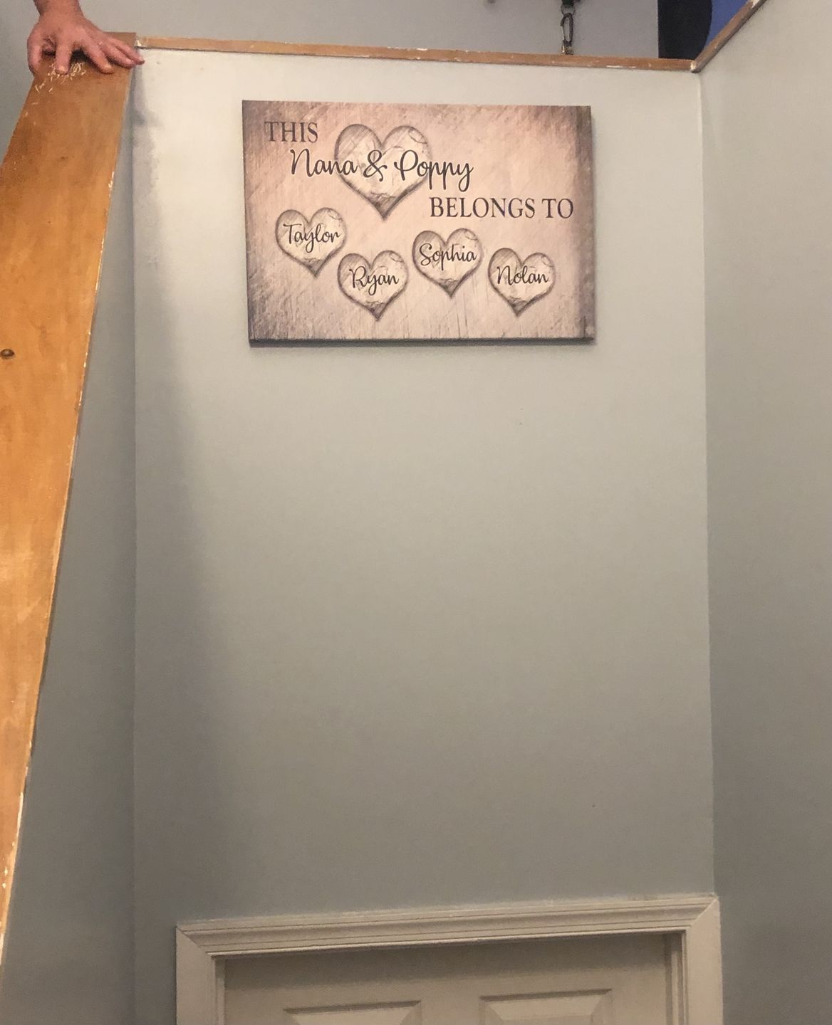 Customer photo review of Personalized "This Grandma Belongs To" Premium Canvas