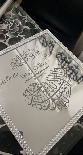 Customer photo review of Square Heart Mirror