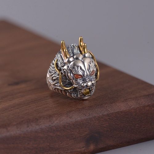 Customer photo review of Bague Dragon<br> Homme (Argent)