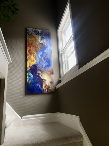 Customer photo review of 'Faith' Framed Canvas (64" x 24")