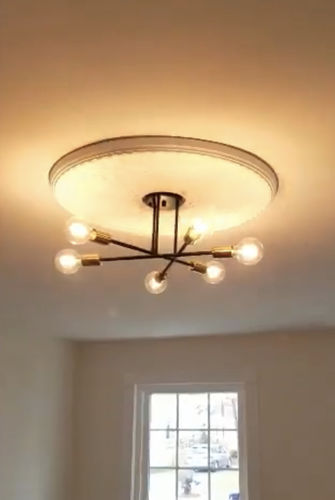Customer photo review of 6-Light Sputnik Sphere Semi Ceiling Light