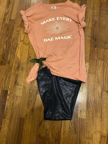 Customer photo review of Luxe Leather Active Legging