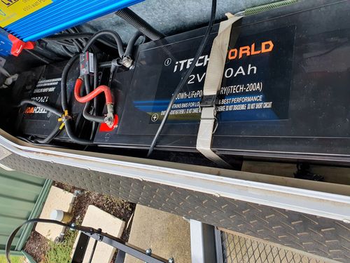 Customer photo review of iTECH200 12v 200Ah Lithium Ion Battery - LiFePO4 Deep Cycle Camping RV Solar