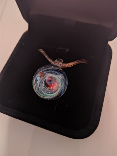 Customer photo review of ZenTone Galaxy Glass Pendant