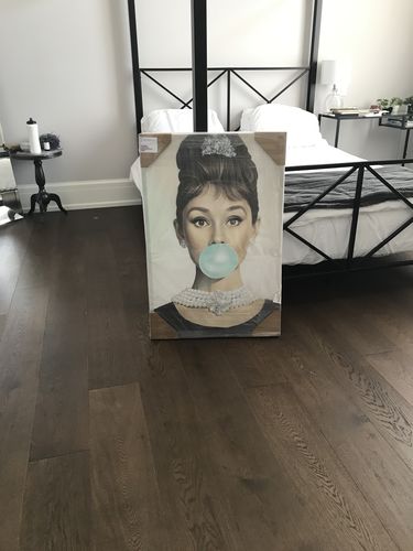 Customer photo review of 'Audrey Hepburn' Framed Canvas (35" x 25")