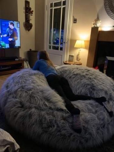Customer photo review of The Ultimate XXL Adults Children’s Pre-filled Faux Fur Bean Bag