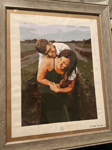 Customer photo review of Custom Paint By Numbers Kit - Upload Your Photo - Brush Set Included