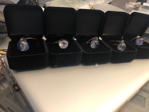 Customer photo review of ZenTone Galaxy Glass Pendant