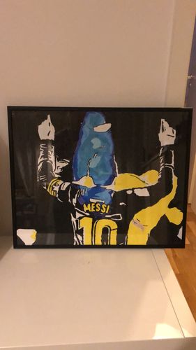 Customer photo review of Malen nach Zahlen - Lionel Messi - Artist's Edition - by zamart