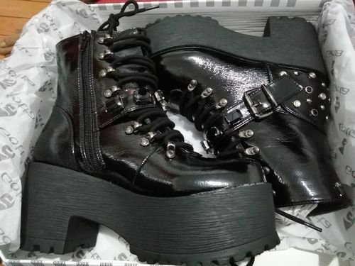 Customer photo review of BOTIN PLATAFORMA NEGRO C5524