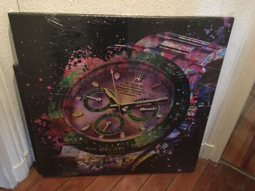 Customer photo review of Tableau Rolex Side Black Neon Chrono