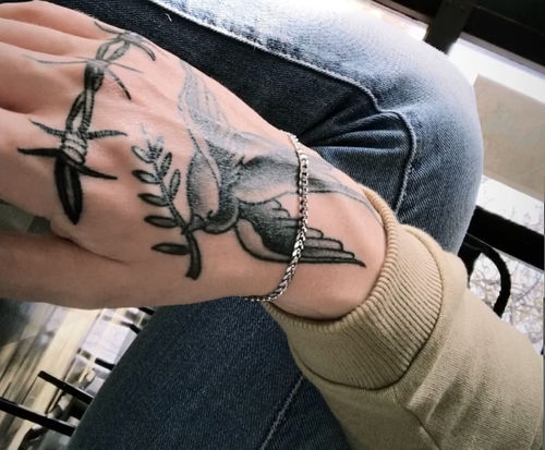 Customer photo review of mini “industrial” bracelet