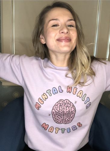 Customer photo review of Mental Health Matters (Brain) -- Sweatshirt