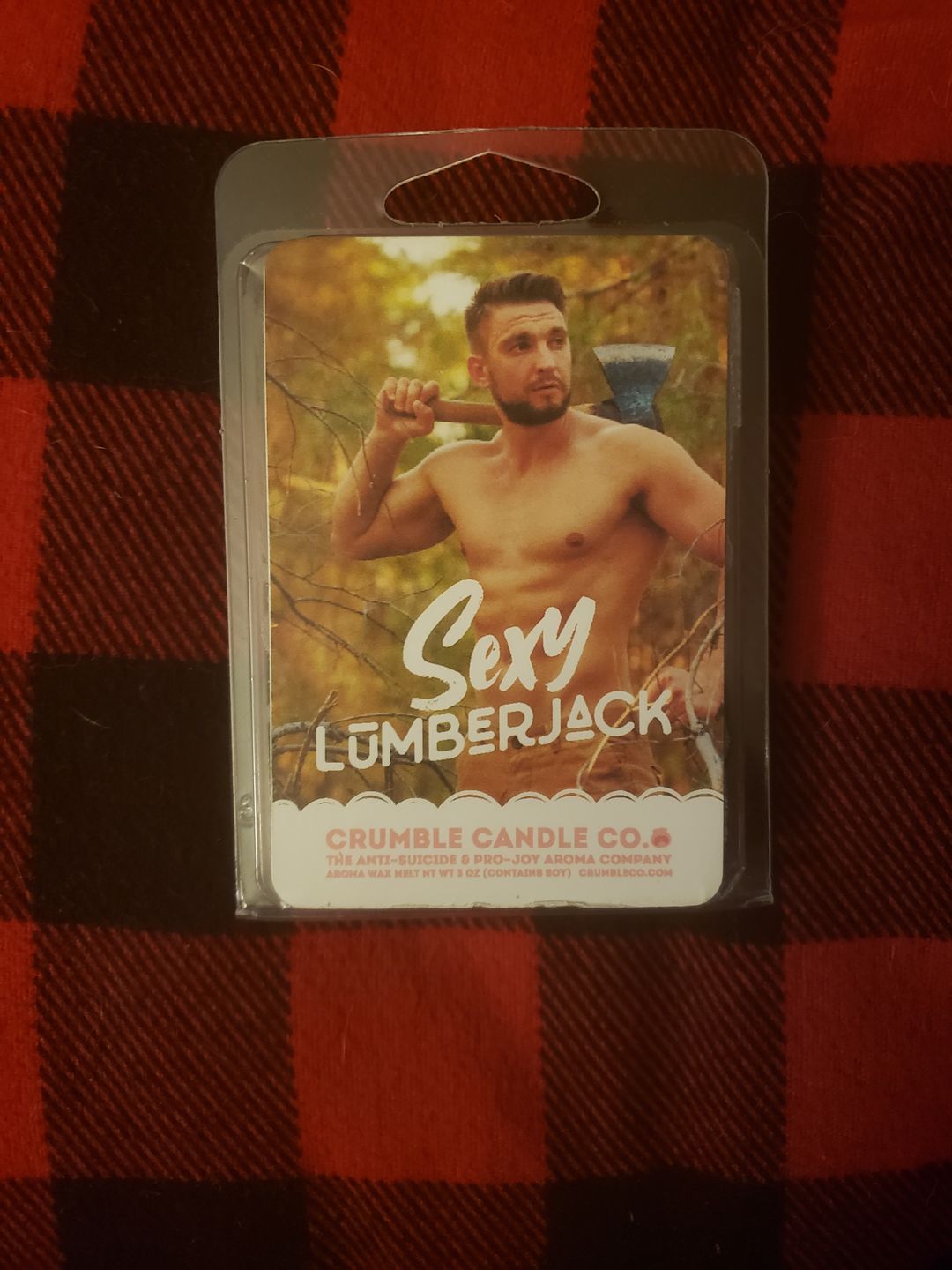 Customer photo review of Sexy Lumberjack Wax Melts