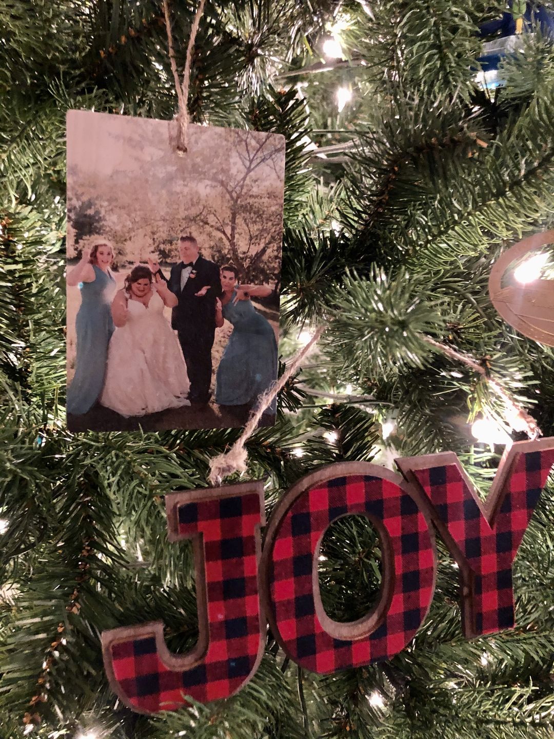 Customer photo review of 5 x 3.5 Wooden Ornament