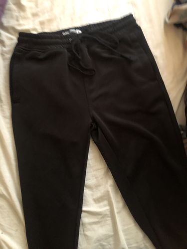 Customer photo review of Solid One Stripe Track Pants Black - Black (100-400)