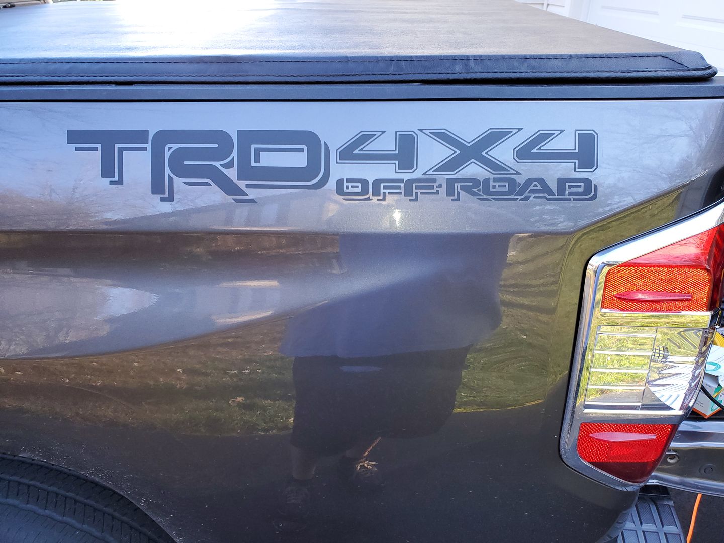 Customer photo review of Set of 2: TRD 4x4 off-road vinyl decal for 2016-2020 Toyota Tacoma Tundra