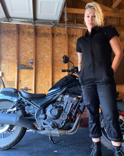 Customer photo review of Pit Crew Jumpsuit Black