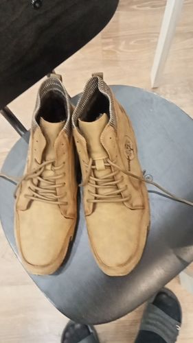 Customer photo review of Invomall High Quality Men's Leather Ankle Boots Snow Boots