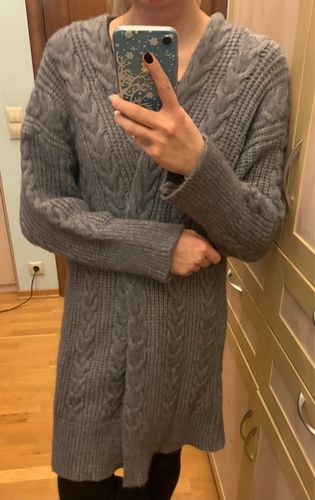 Customer photo review of Olive Cardigan