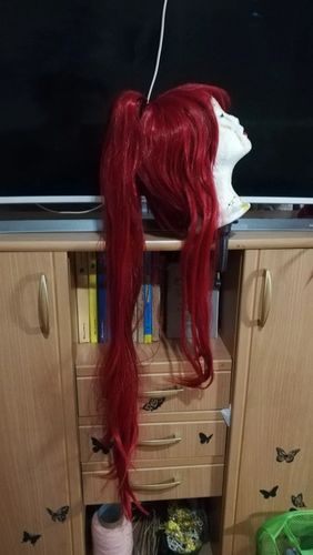 Customer photo review of Perruque Fairy Tail Erza Scarlet 100cm