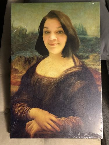 Customer photo review of Custom Portrait of The Mona Lisa, circa 1503