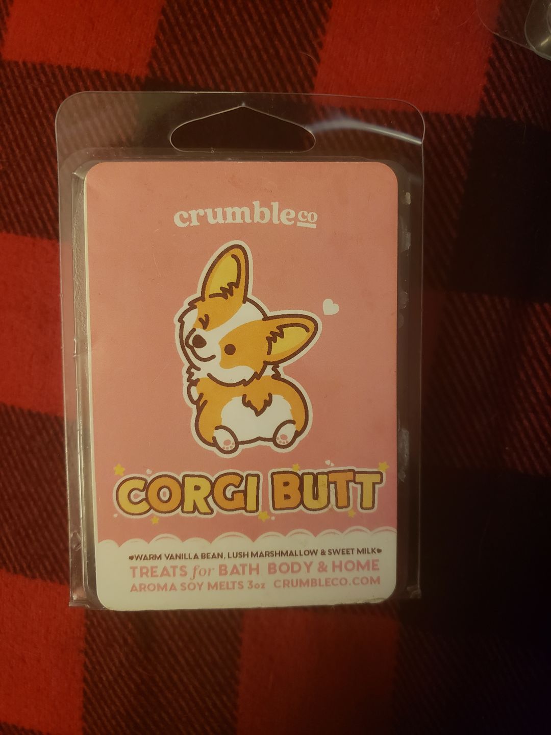 Customer photo review of Corgi Butt Wax Melts