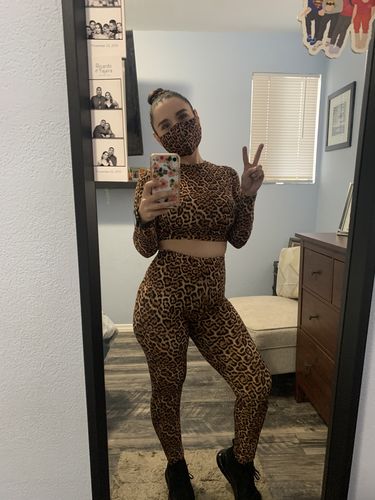 Customer photo review of Cheetah 3 Piece Mask Pack