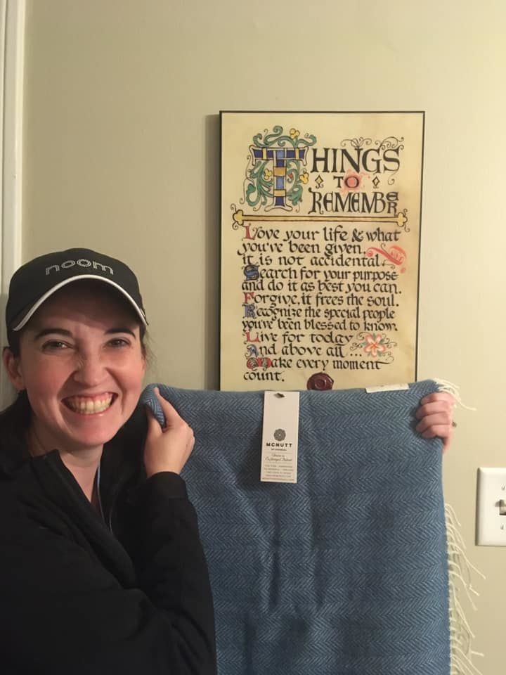 Customer photo review of 100% Pure New Wool Irish Herringbone Throws
