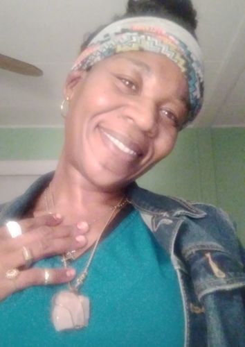 Customer photo review of Raw Amethyst/Rose Quartz Necklace