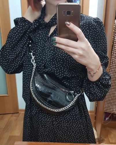 Customer photo review of Twain Crossbody Bag