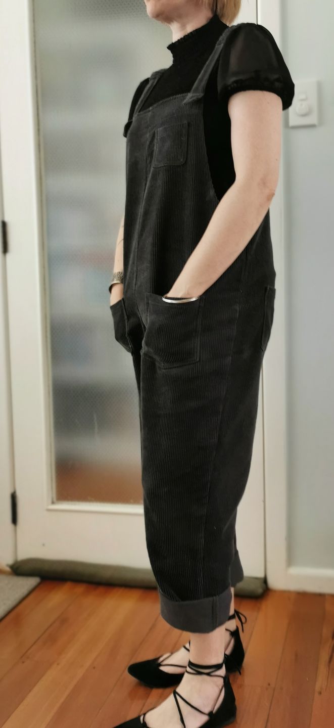 Customer photo review of Plus Size - Vintage Women Corduroy Loose Overall