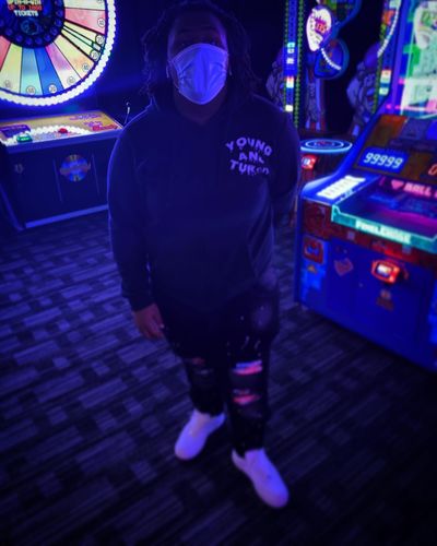 Customer photo review of Multi Color Backin Skinny Fit Denim Black Wash (M4961DA)