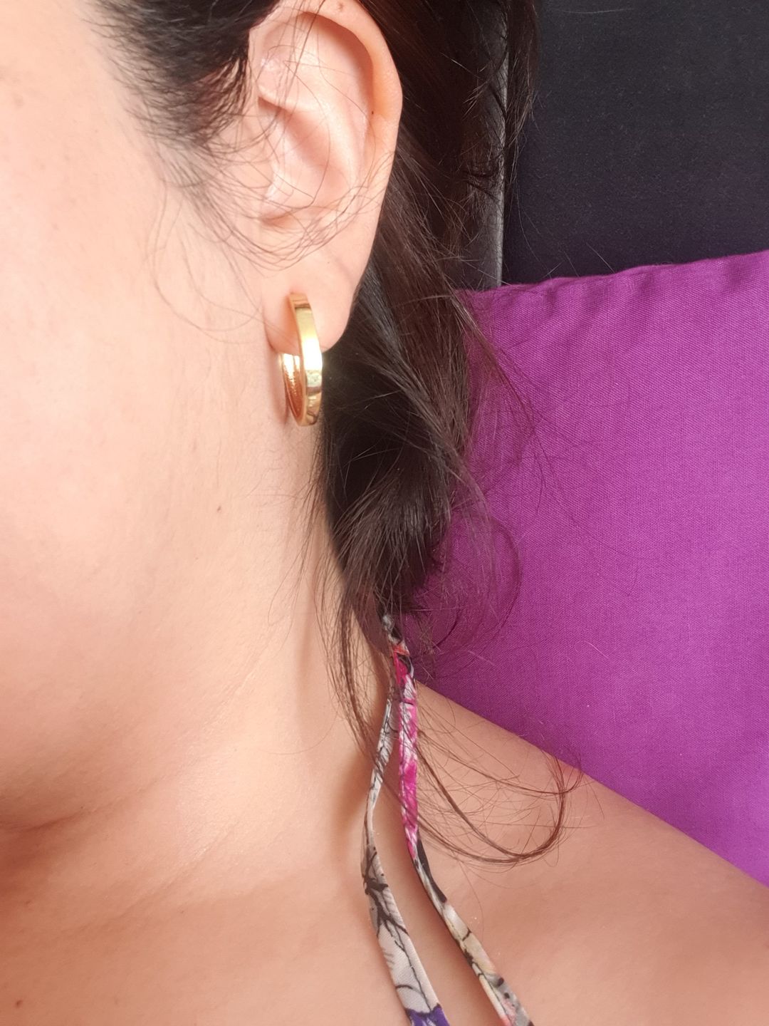 Customer photo review of ARGOLLAS LISAS 25MM ORO