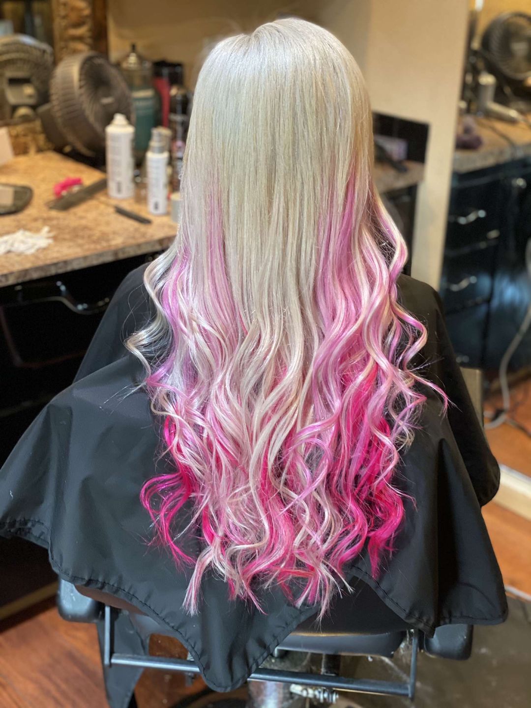 Customer photo review of Sunny Hair Tape in Extensions in Lightest Blonde Human Hair Extensions #60