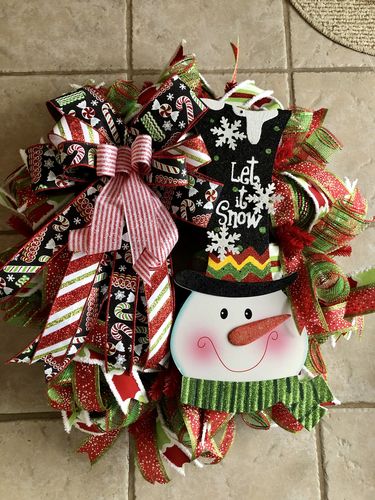 Customer photo review of 21" Poly Deco Mesh: Deluxe Wide Foil Lime/Red Single Stripe RE1042J8