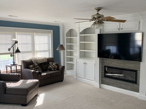 Customer photo review of Napoleon Alluravision 42'' Deep Wall Mount / Recessed Linear Electric Fireplace