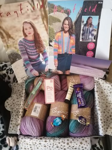 Customer photo review of Ladies Mystery Knitting Box