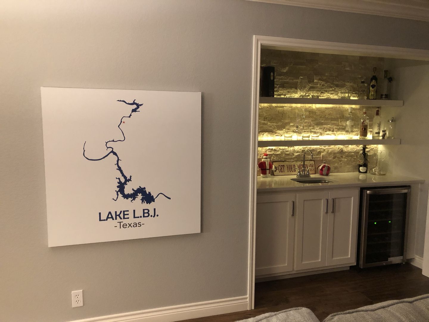 Customer photo review of Custom Lake Square Canvas
