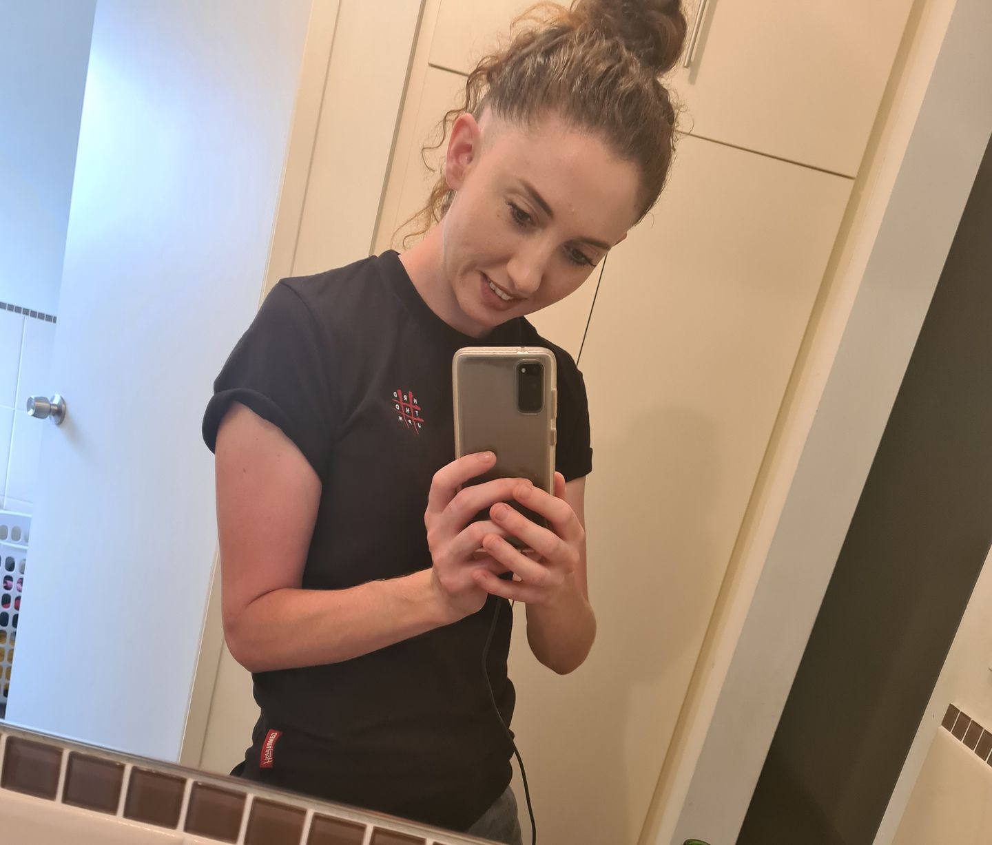 Customer photo review of LS Eagle Tattoo Band Tee