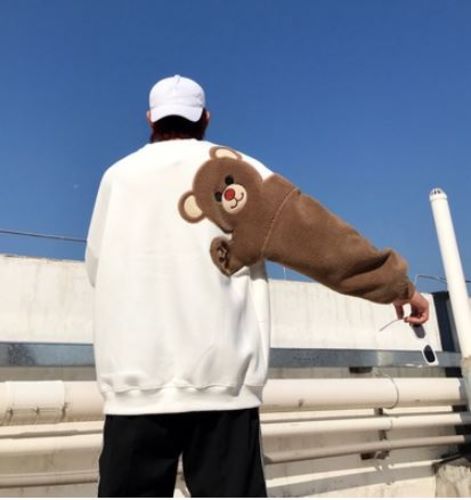 Customer photo review of Say Hi Bear Sweatshirt