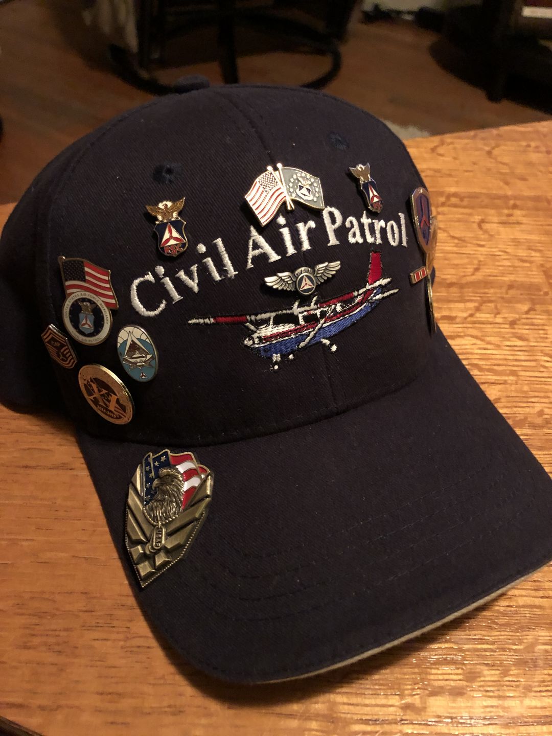 Customer photo review of US Air Force Veteran Pin