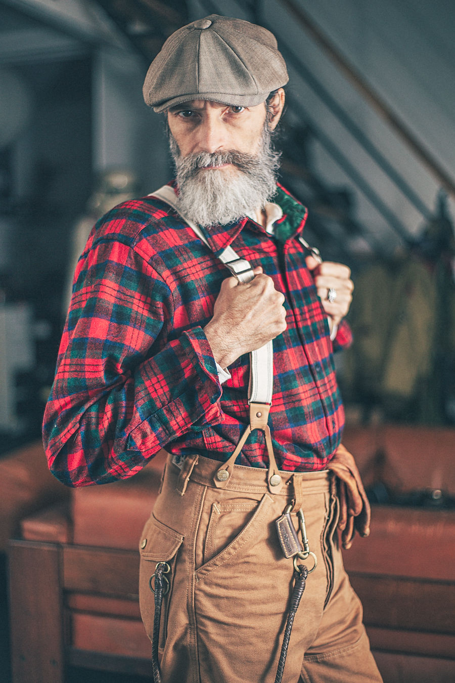 Customer photo review of 1930s Boss of The Road Heavy Duty Double Knees Duck Canvas Hunting Pants