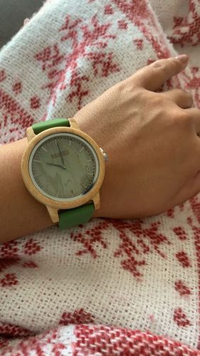 Customer photo review of Olive Green Watch