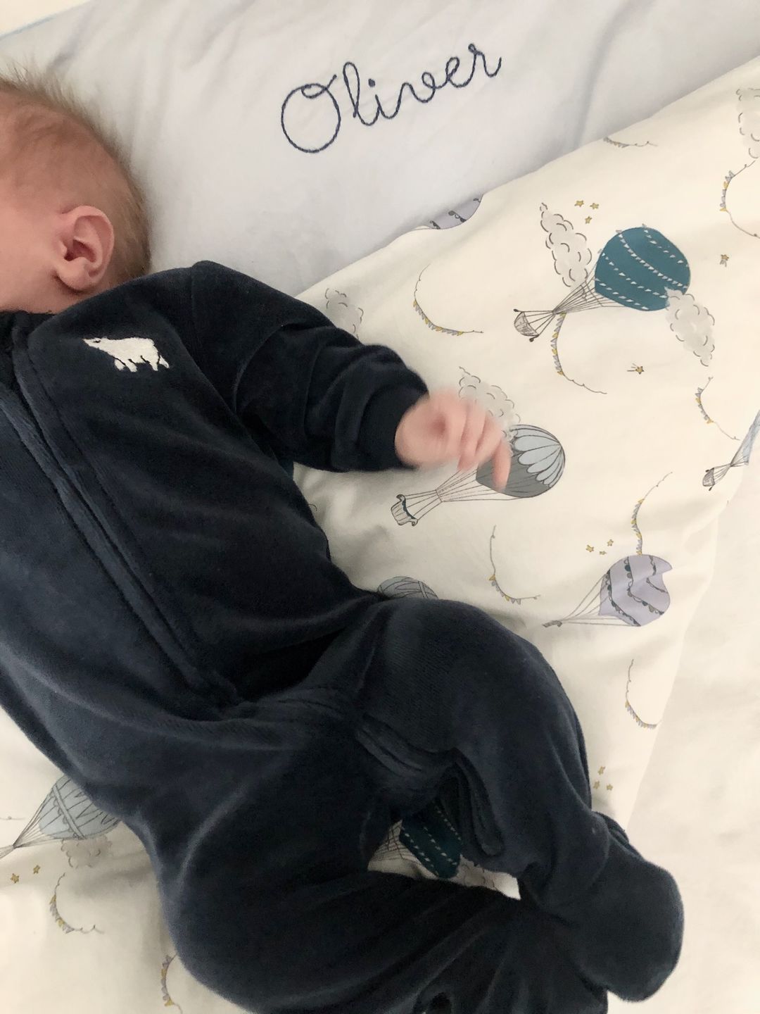 Customer photo review of Touch The Sky Baby Duvet - Blue