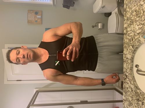 Customer photo review of Men's Zipper Neoprene Sauna Vest